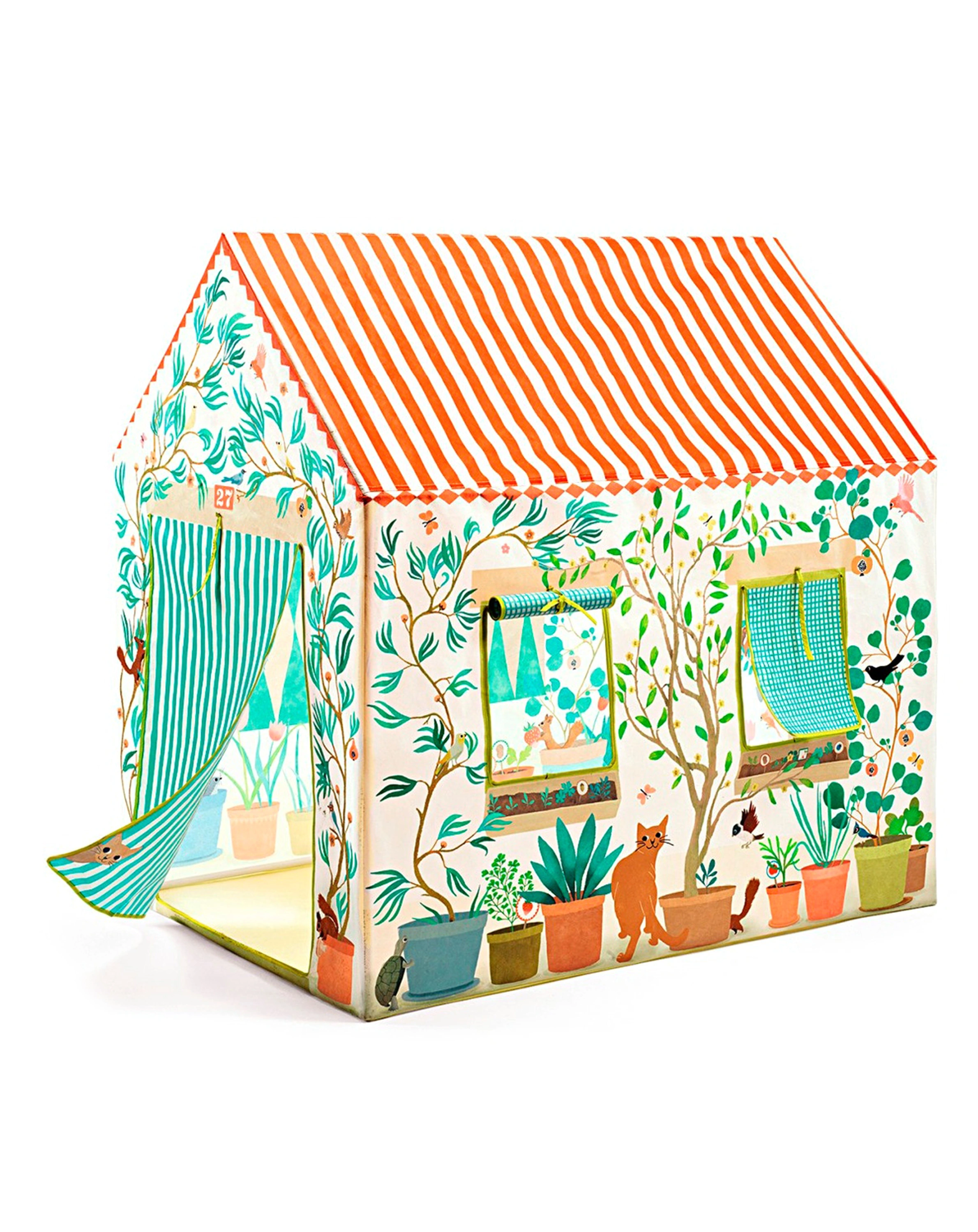 Spielhaus PFLANZEN (100x105x73) in bunt
