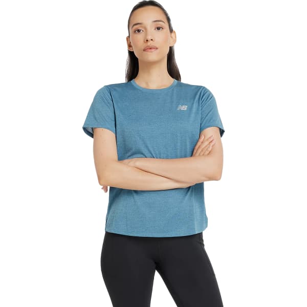 T-shirt trail NEW BALANCE ATHLETICS T-SHIRT W TERRARIUM HEATHER