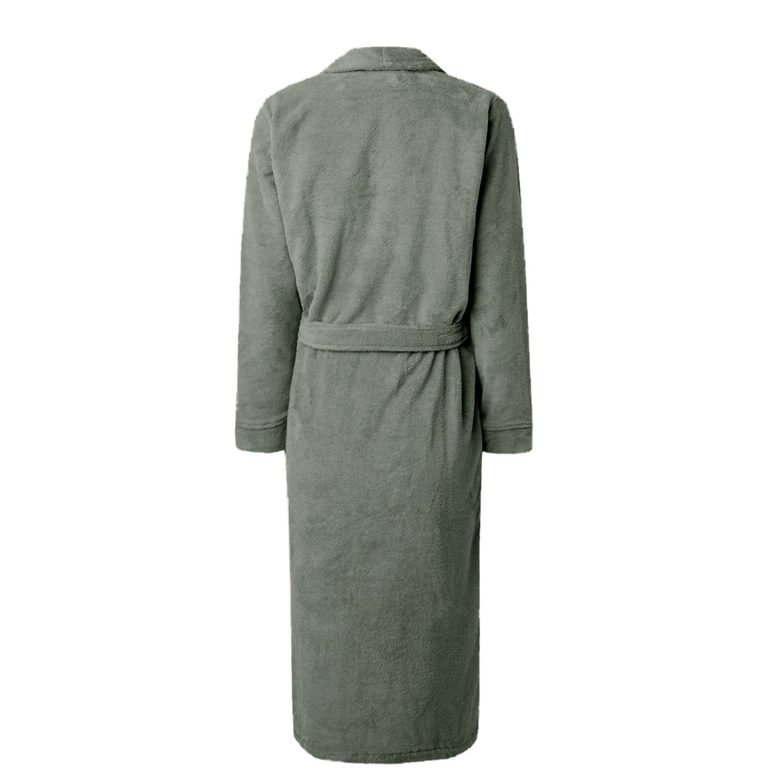 LINNICK Pure Badjas Velours olive green S