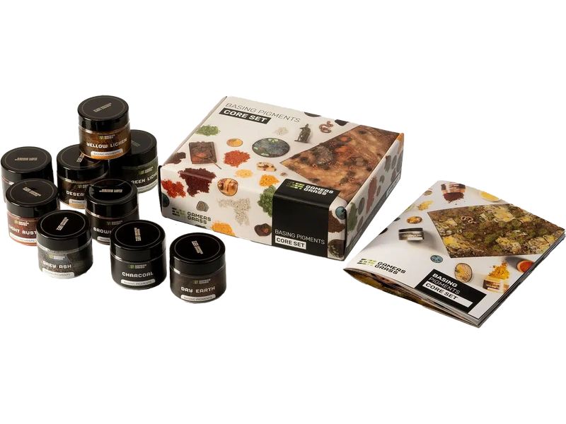 GamersGrass Basing Pigments Core Set Hochwertiges Basingset für den Gelände- und Miniaturenbau