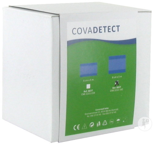 Covadetect Pansement Bleu Détectable 5m x 8cm Textile 1 Pièce (085t)