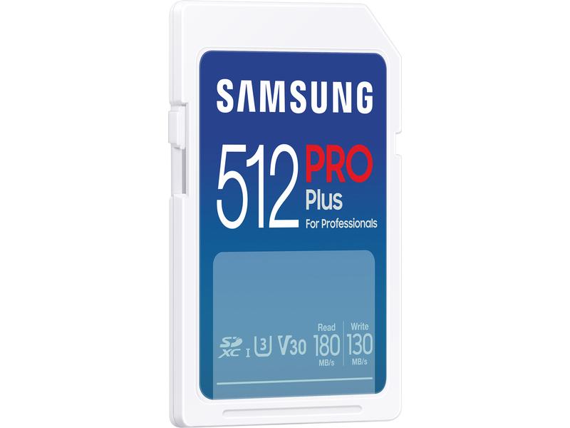 Samsung SDXC-Karte Pro Plus (2023) 512 GB Speicherkarte mit 512 GB Speicherkapazität