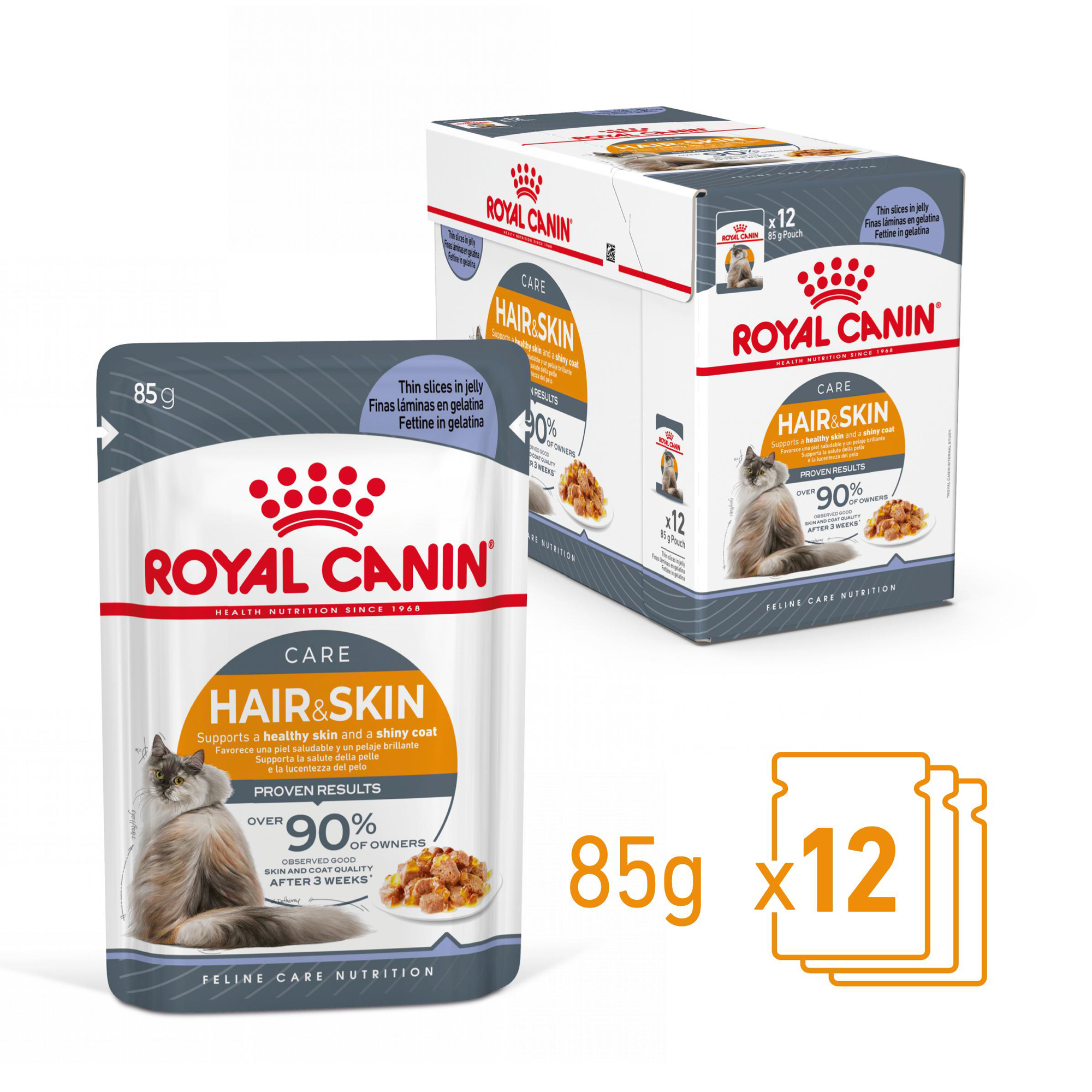 Royal Canin Hair & Skin in Jelly - Kattenvoer
