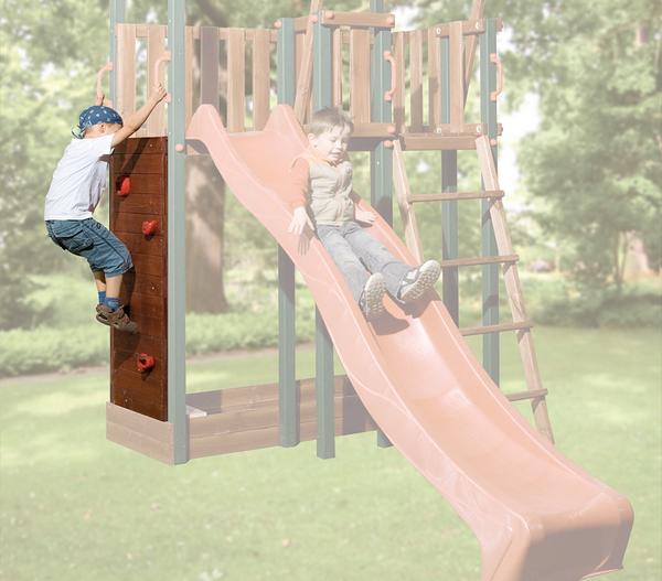 Tabaluga Kletterwand mit 5 Steinen