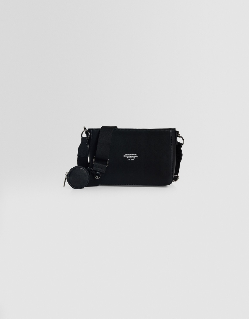 Bolsa transversal com detalhes
