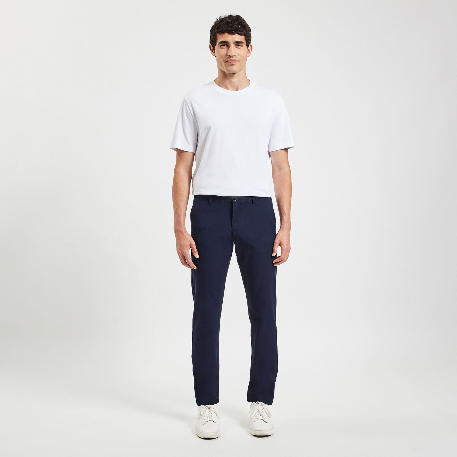 Pantalon chino slim urbain 'le parfait by JULES' Bleu foncé