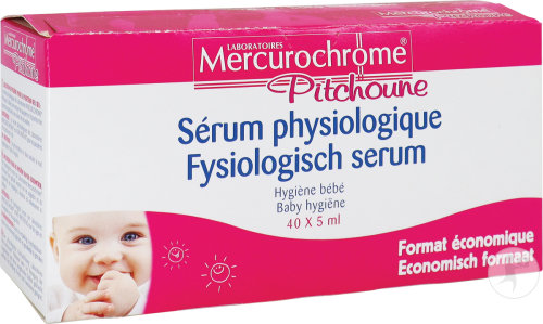 Mercurochrome Pitchoune Solution Saline Isotonique 40x5ml