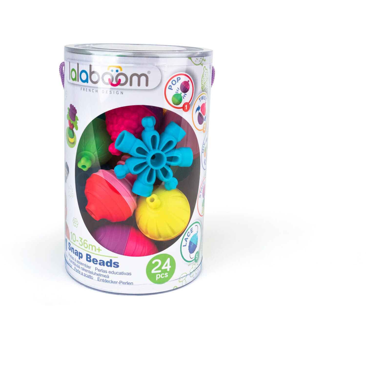 Lalaboom | Educatieve kralen en accessoires (24 st)