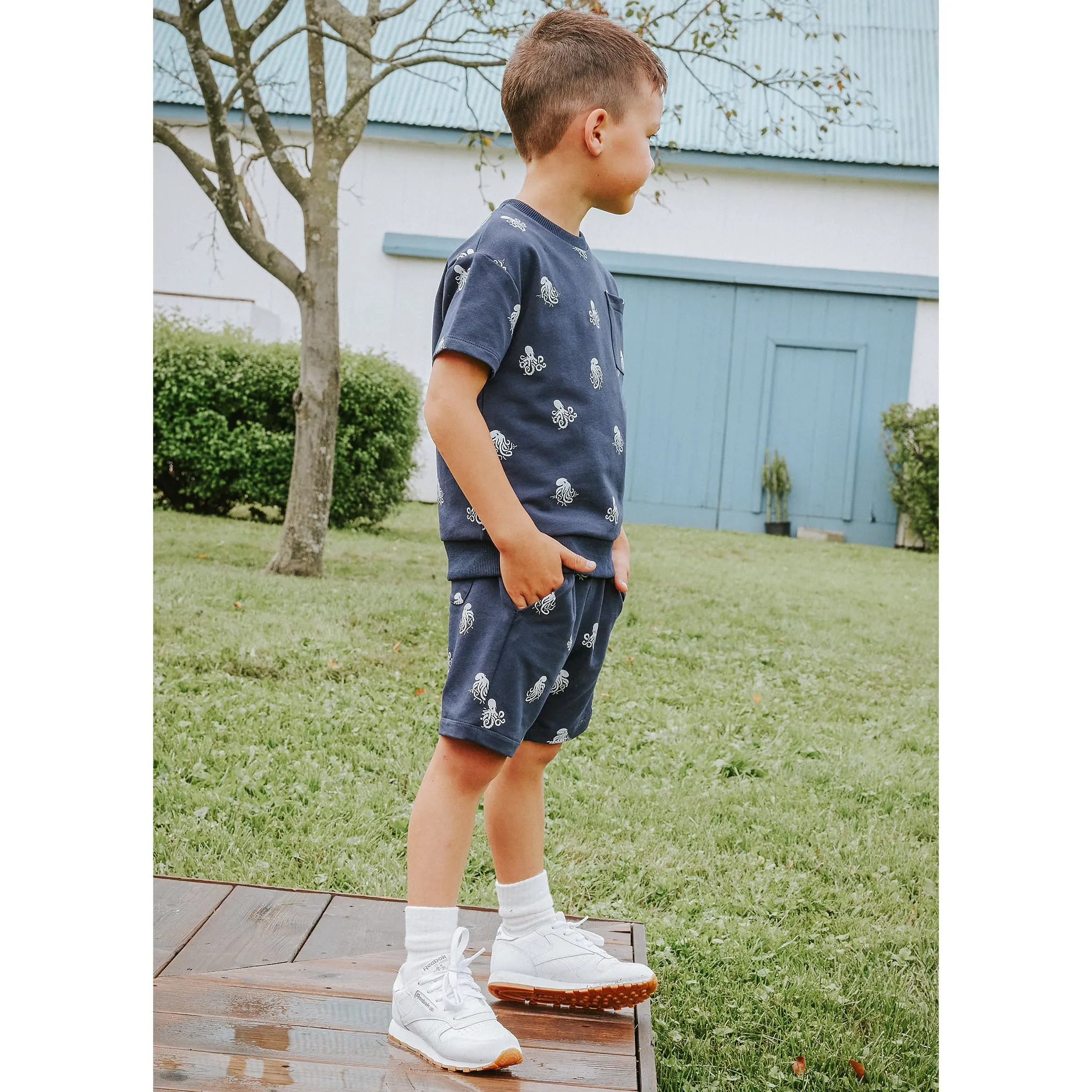 Miles Gilet Ouaté Pieuvre Plage 2-10ans