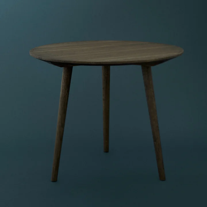 &Tradition - In Between Tisch SK3, Ø 90 cm, Eiche schwarz lackiert