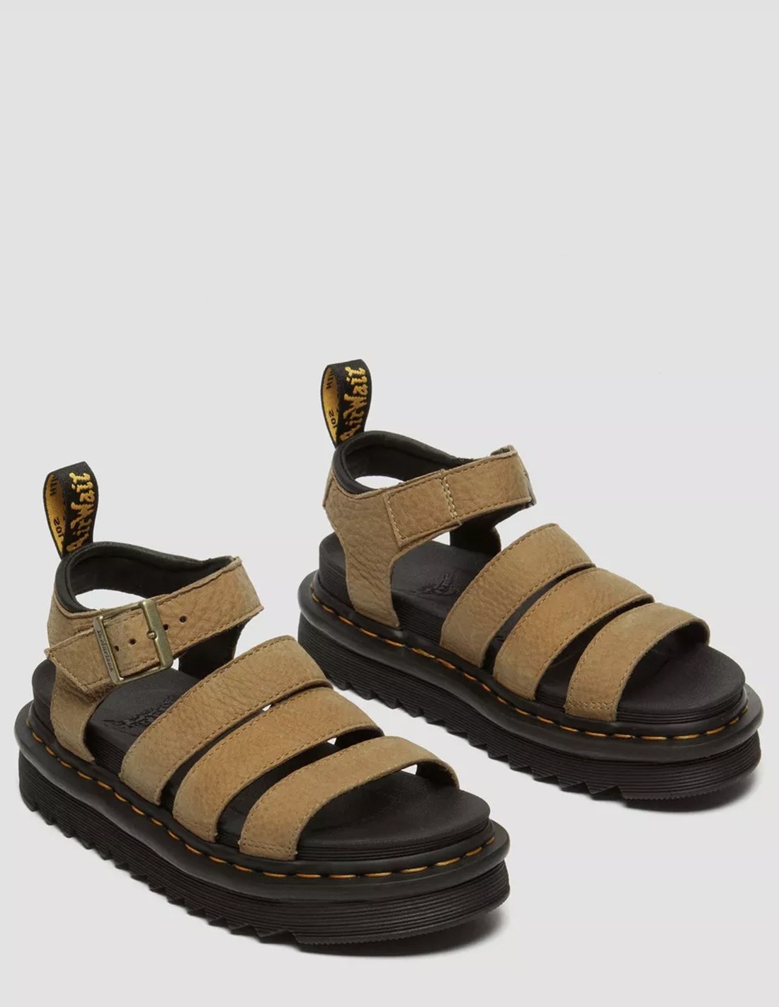 dr martens Sandales Femme Blaire Cuir Nubuck Marron