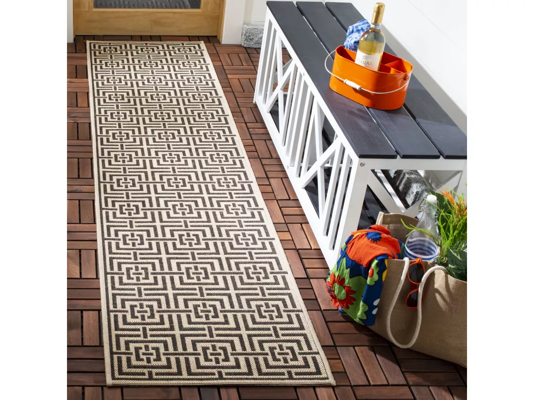 Tapis Creme & Brown 61 X 244 cm - Lipari