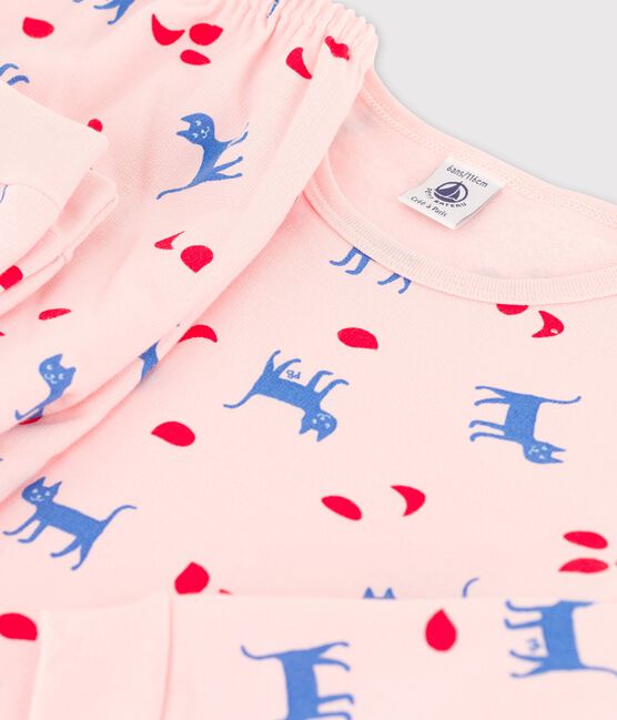 Pyjama chats petite fille en coton