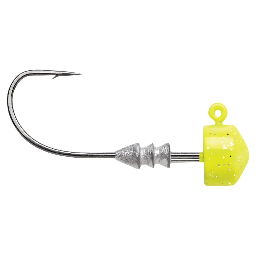 VMC Ned Rig Jighead Chartreuse 4p Chartreuse