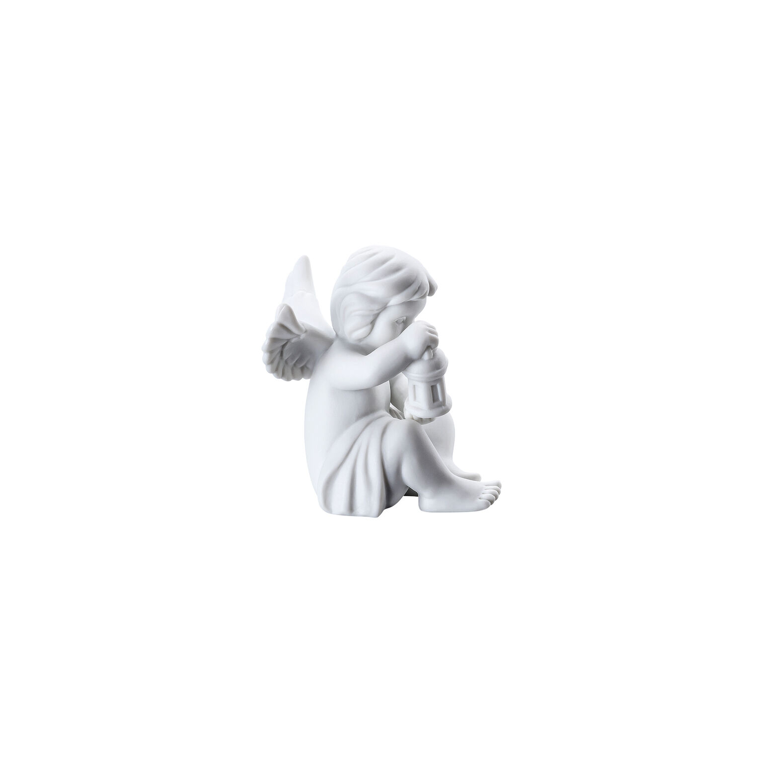 Angels Weiss matt Engel mit Laterne
