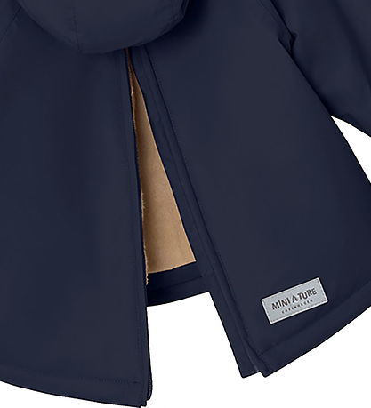 Mini A Ture Winterjacke - Babywen Fleece - Outer Space