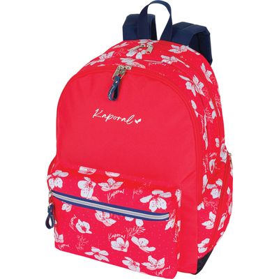 Sac à dos Kaporal Girl - 2 compartiments - rouge - Oberthur