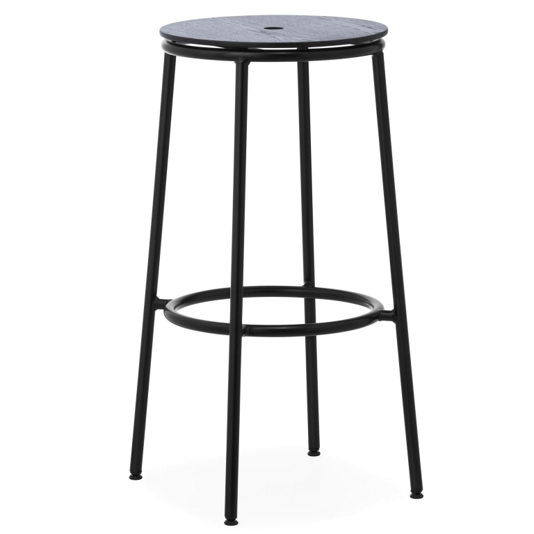 Normann Copenhagen Circa barkruk 75 zwart eiken