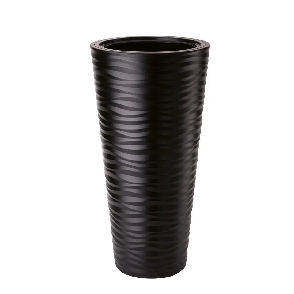 Form Plastic Plantenpot rond - kunststof - zwart - D35 x H69 cm