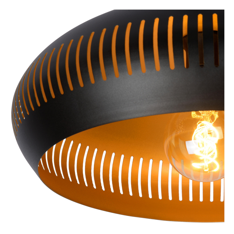 Lucide Rayco plafondlamp Ø45 zwart