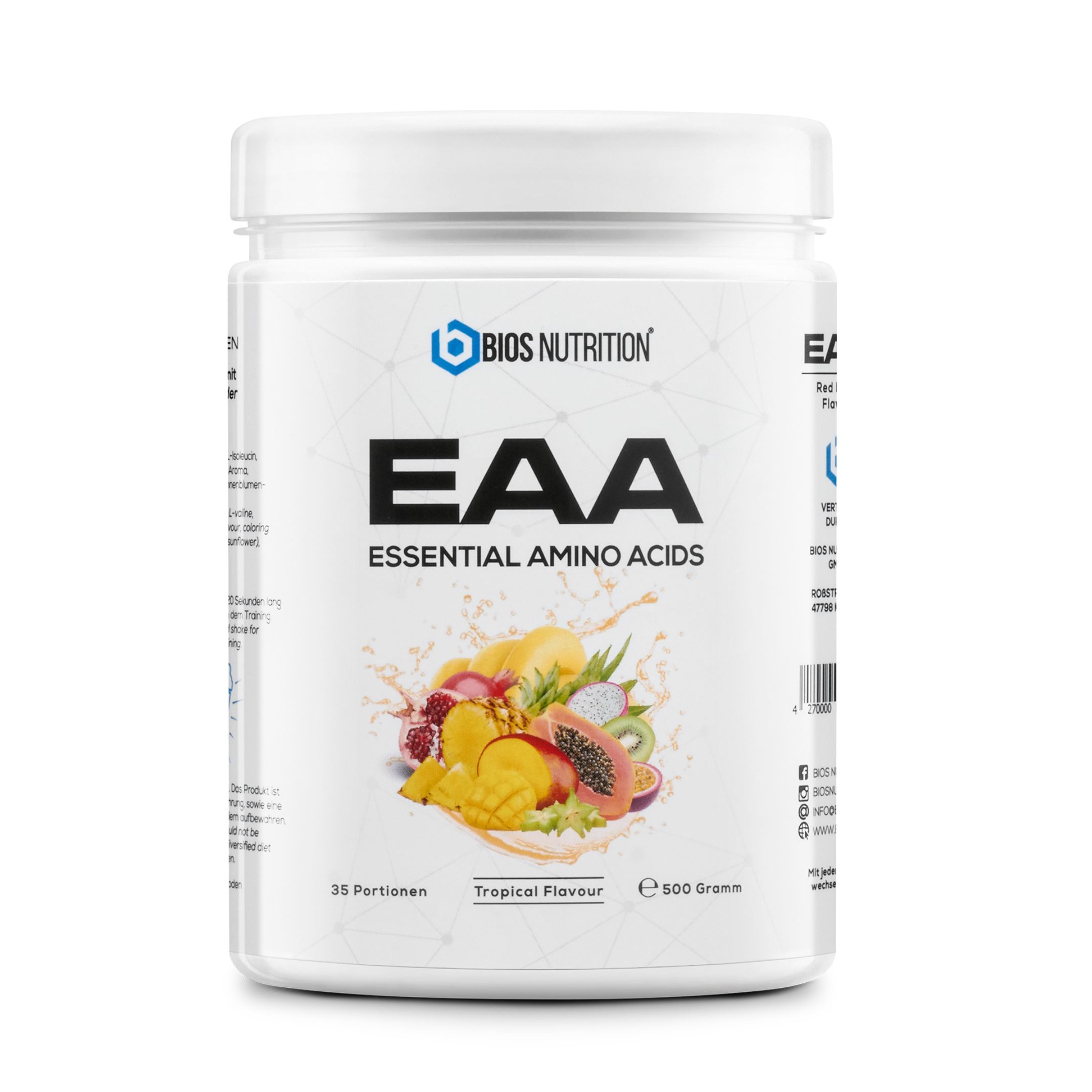 Bios Nutrition EAA Pulver - essentielle Aminosäuren - ohne schlechten Nachgeschmack