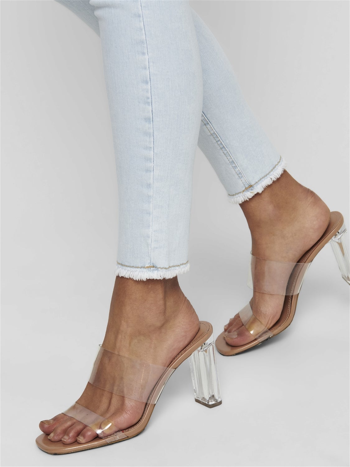 ONLBLUSH Mittlere Taille Skinny Fit Jeans Light Blue Denim