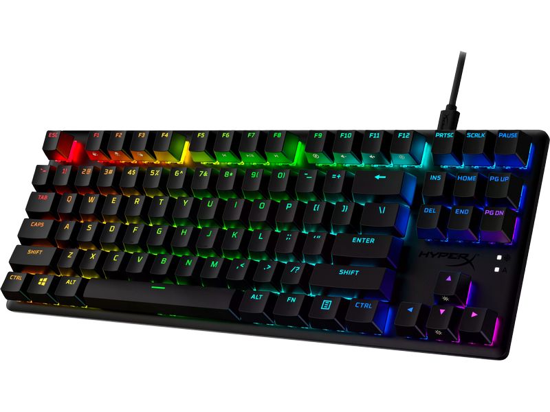 HyperX Gaming-Tastatur Alloy Origins Core PBT HX Gaming-Keyboard mit RGB-Beleuchtung und HyperX Switches