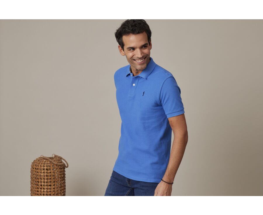 Polo Bleu Denim homme - ANDY II