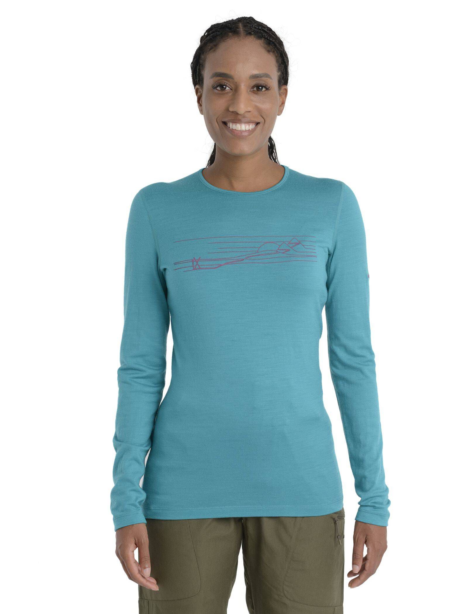 Icebreaker| Damen Funktionsshirt 200 OASIS LS aus Wolle