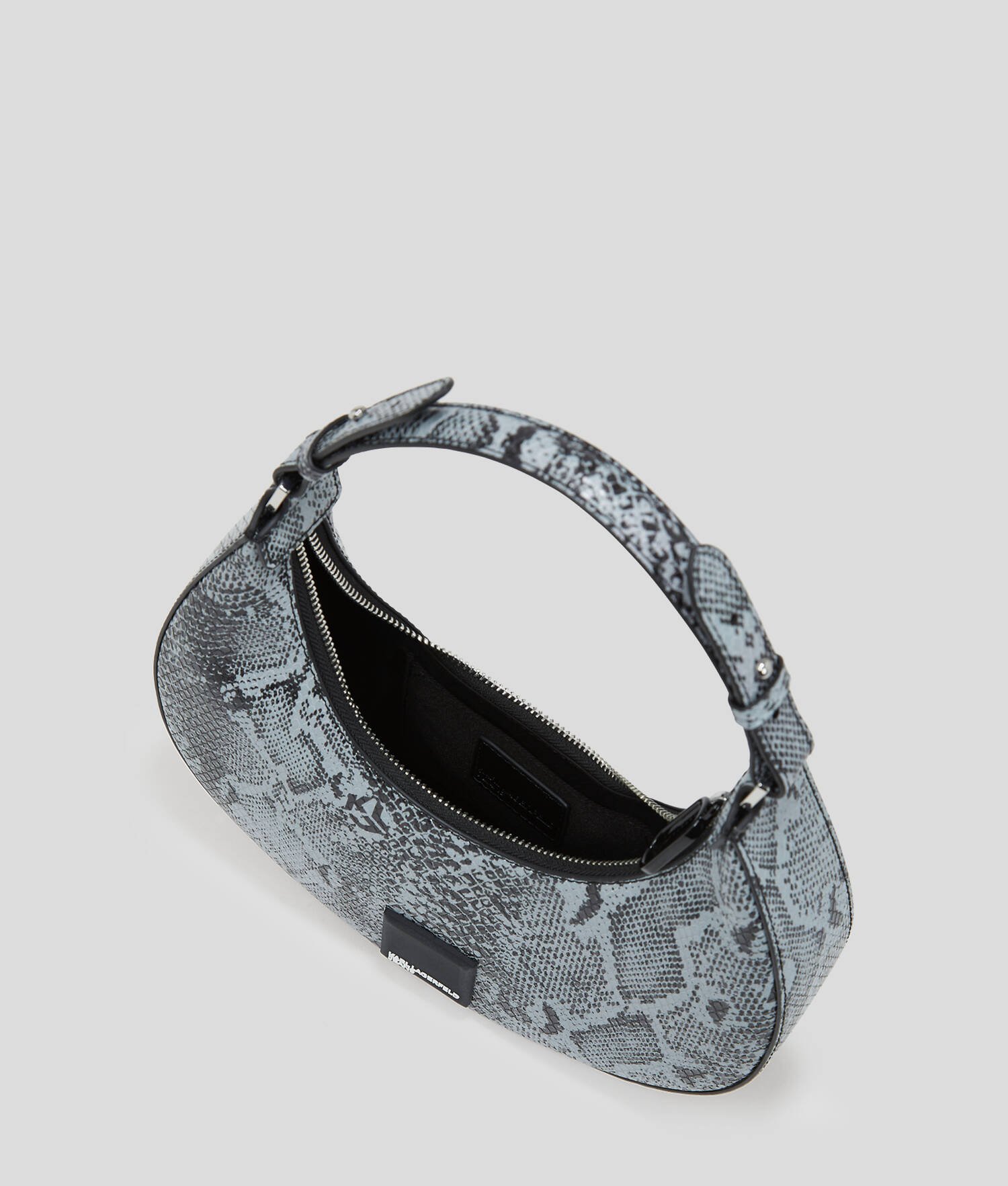 SAC DEMI-LUNE EFFET PEAU DE SERPENT KLJ