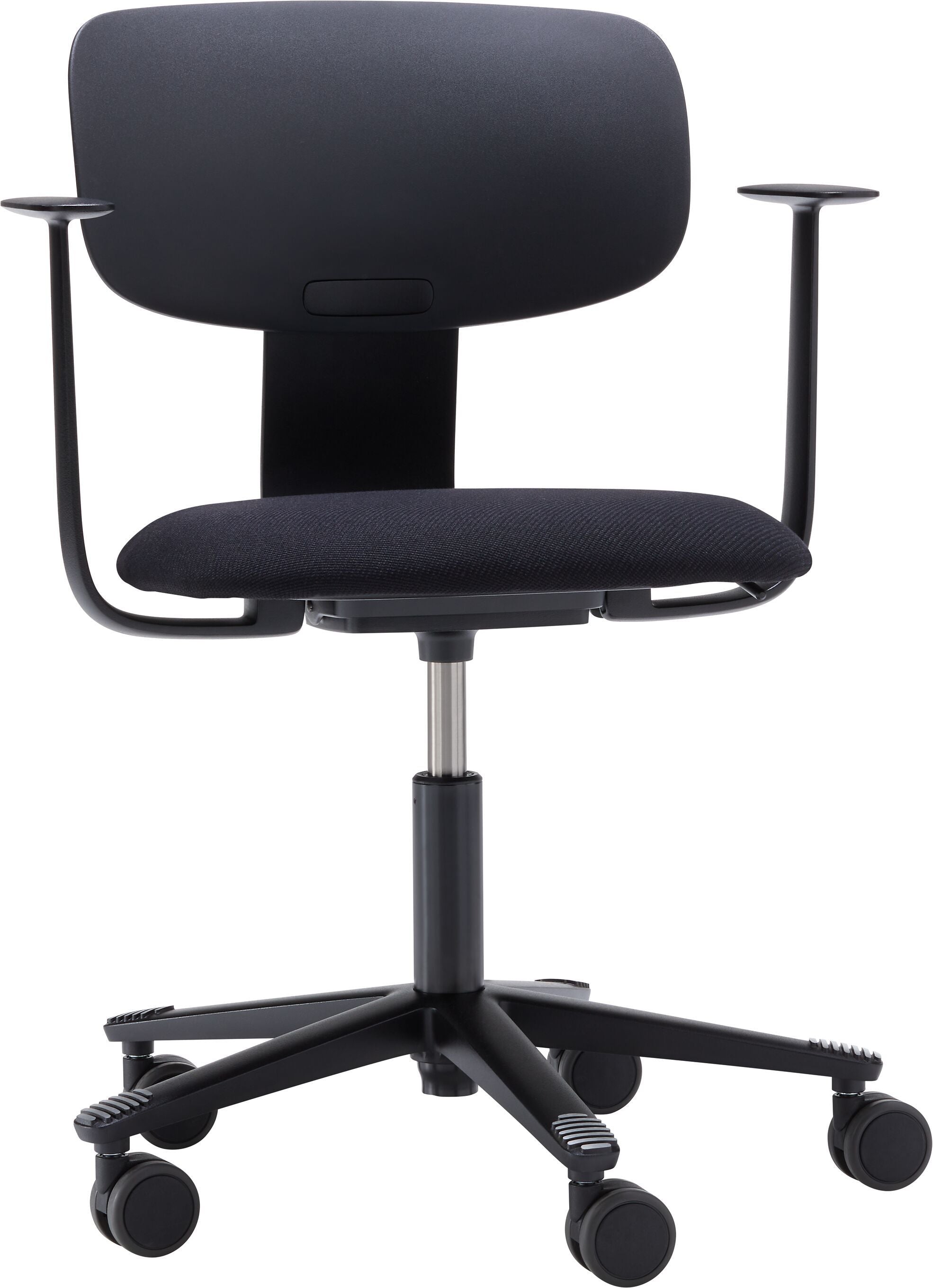 HAG TION 2140 Bürostuhl_m.Pol&AL - Schwarz / B: 60.0 cm x T: 60.0 cm x H: 86.5 cm