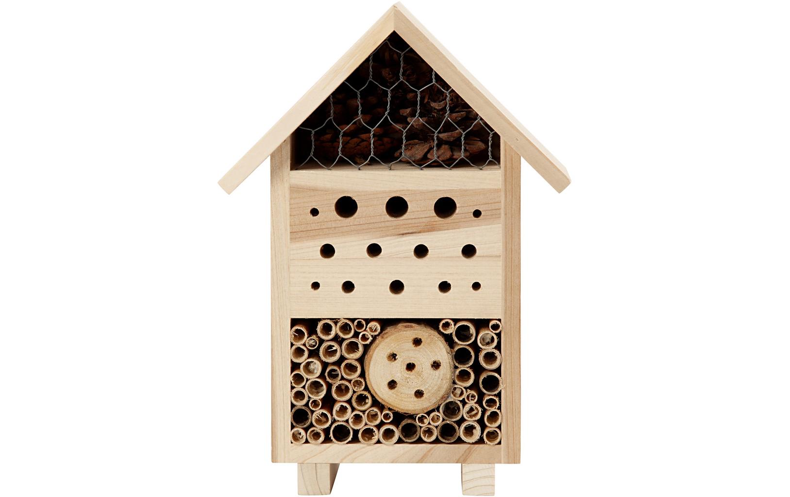 Insektenhotel 26.1 x 18.4 x 9.2 cm KieferInsektenhotel für den Garten oder Balkon