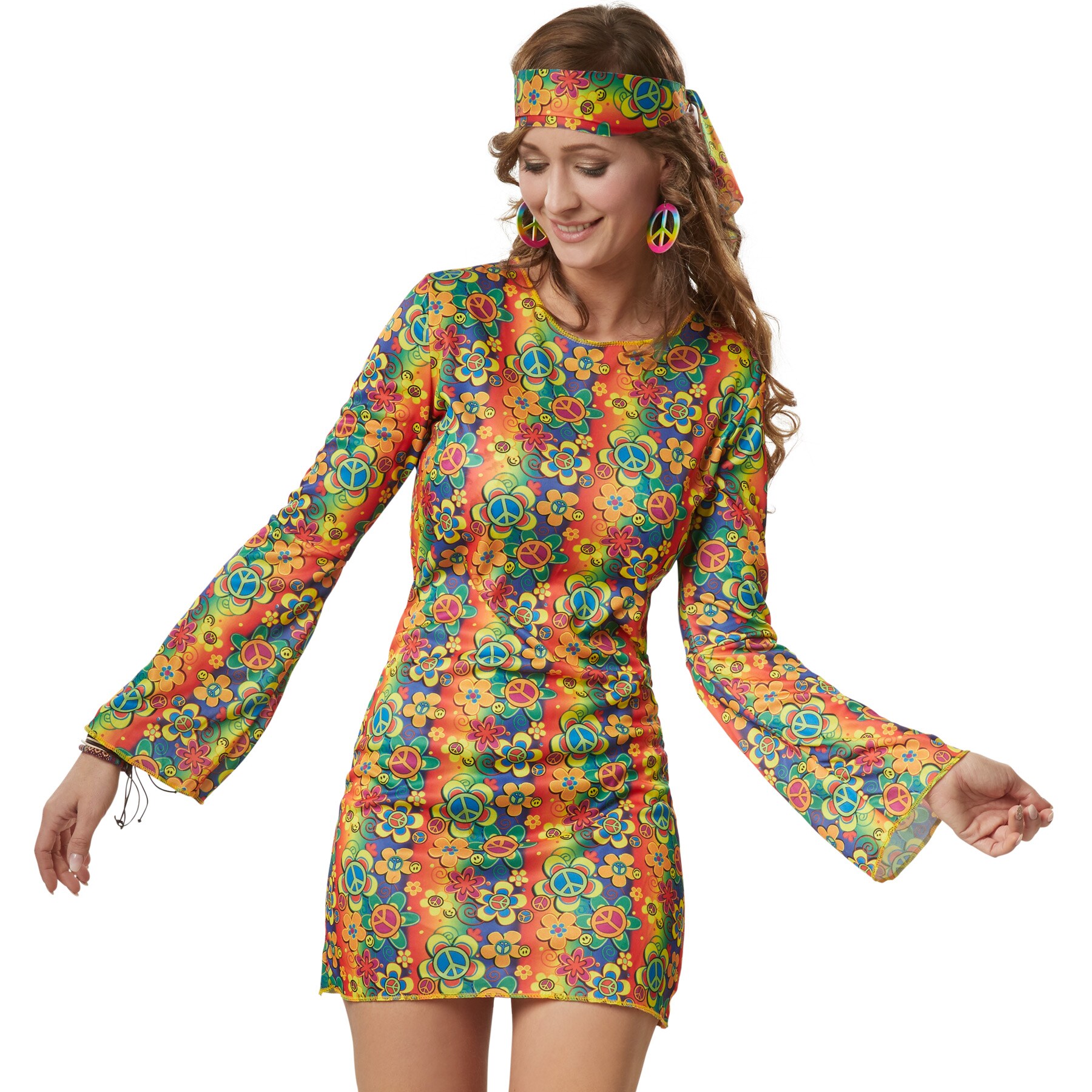 tectake® Frauenkostüm Rebellische Hippie Squaw