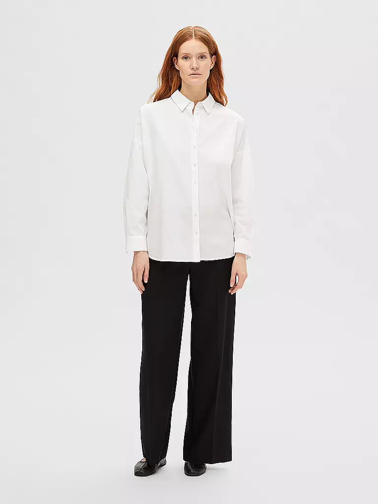 SELECTED FEMME Hemdbluse SLFDINA-SANNI weiss