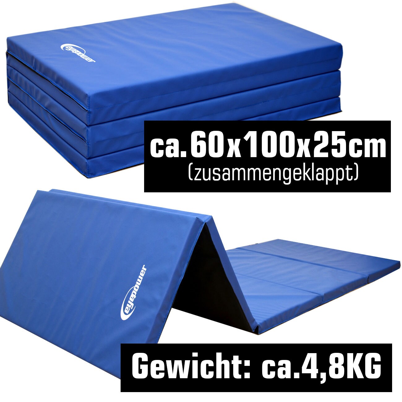300x100 Klappbare Gymnastikmatte - 5cm dicke Turnmatte Kinder - Weichbodenmatte