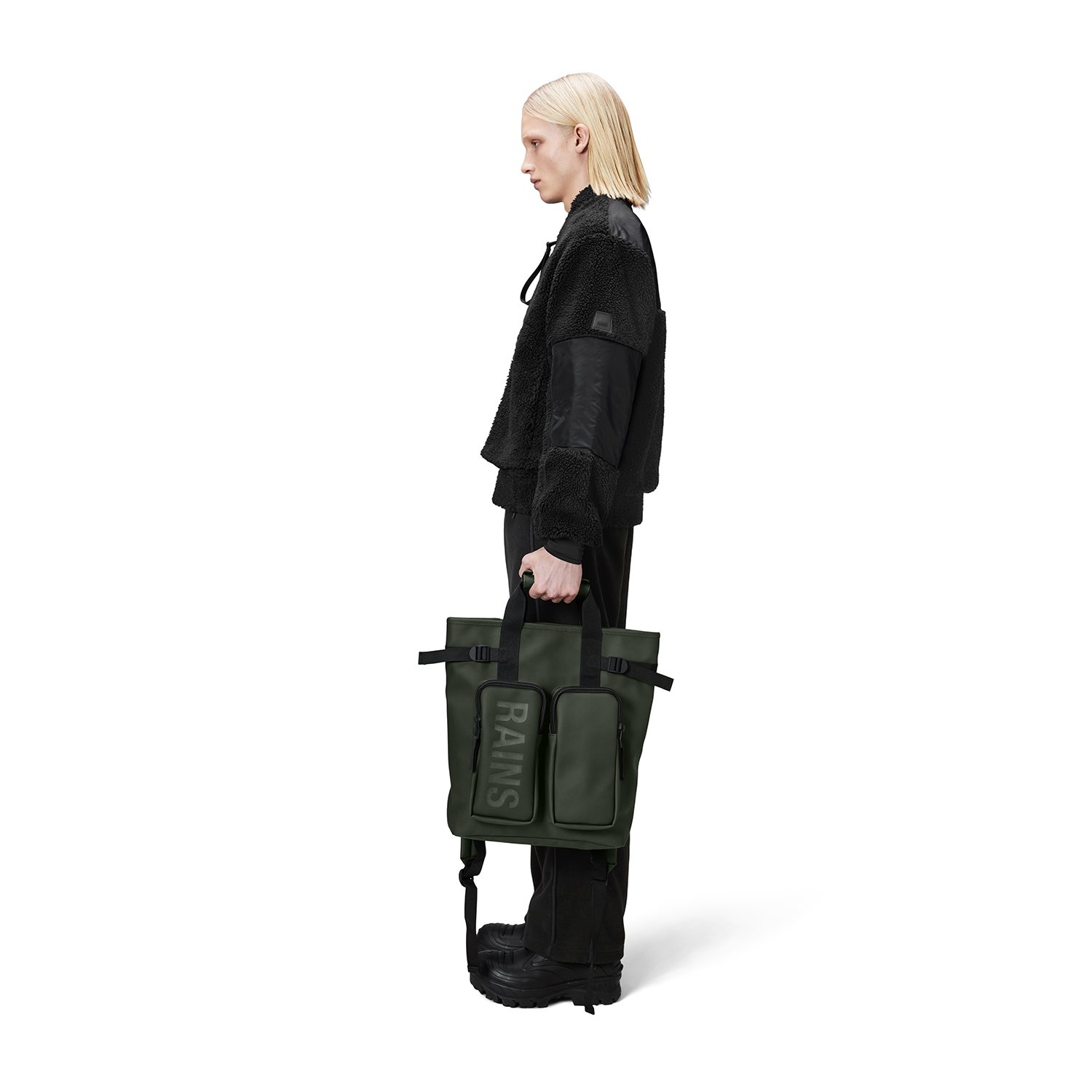 Rains Texel Tote Backpack W3 green