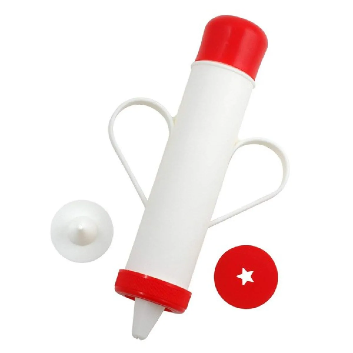 TOTALCADEAU Machine à churros 28 cm - Blanc/Rouge