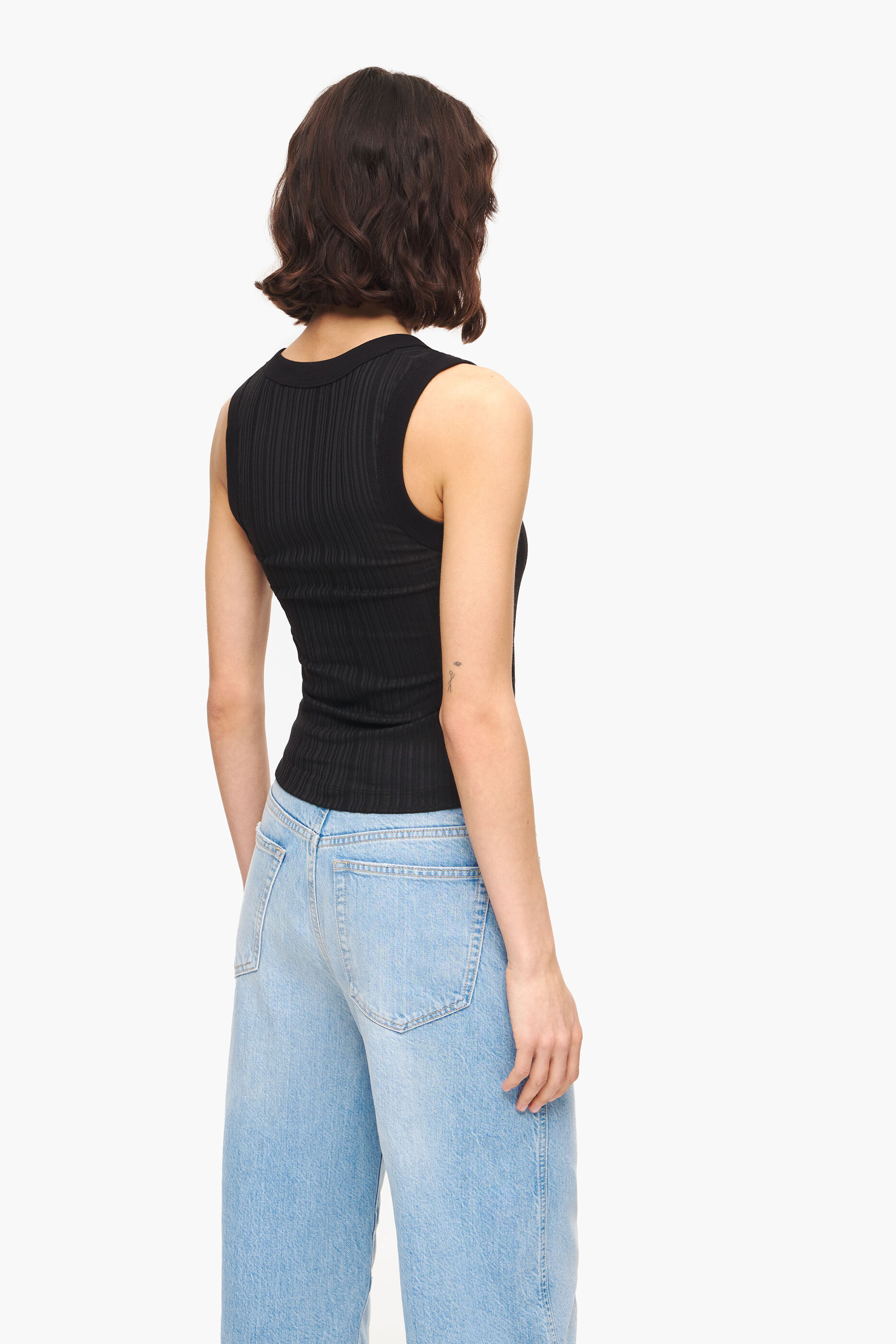 blusa preta justa