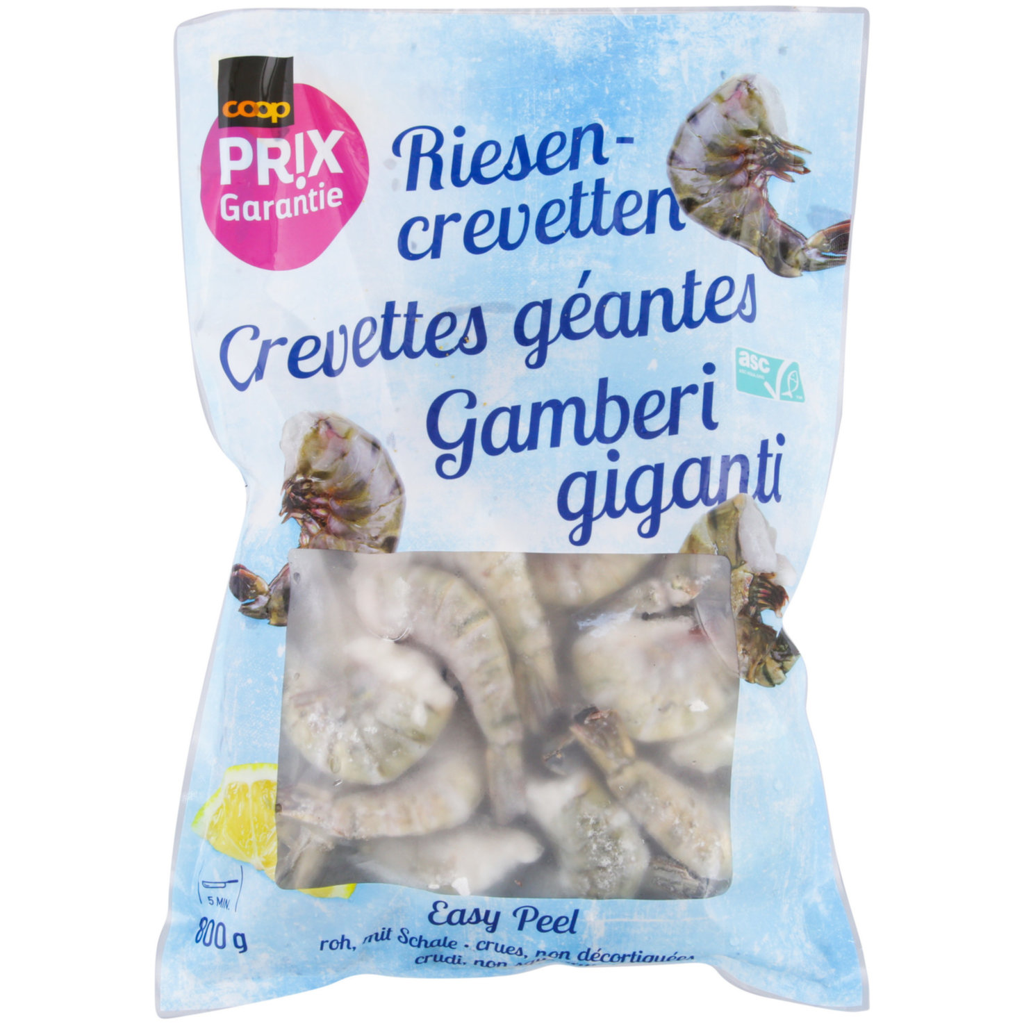 Prix Garantie ASC Crevetten mit Schale roh