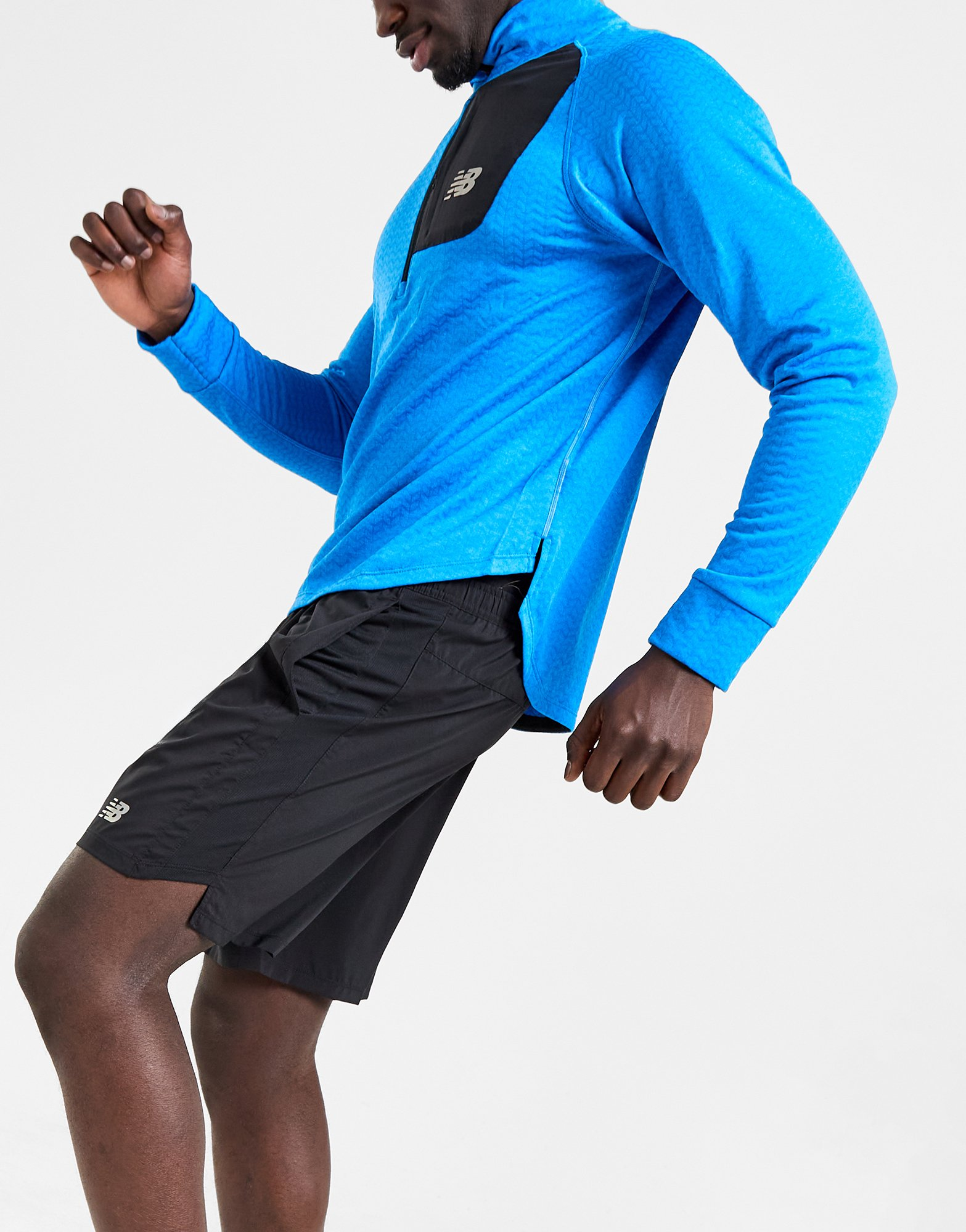 New Balance Haut de survêtement Heatgris 1/2 Zip Homme