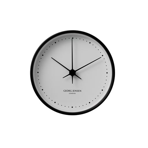 Georg Jensen HK Vægur, Sort/ Hvid, Ø22 cm