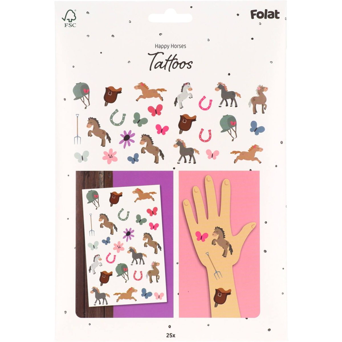 Paard Nep Tattoos 25st