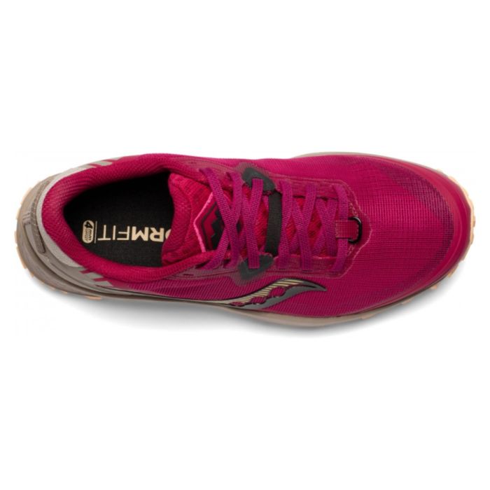 Saucony Dame Trailsko Peregrine 11 Rød