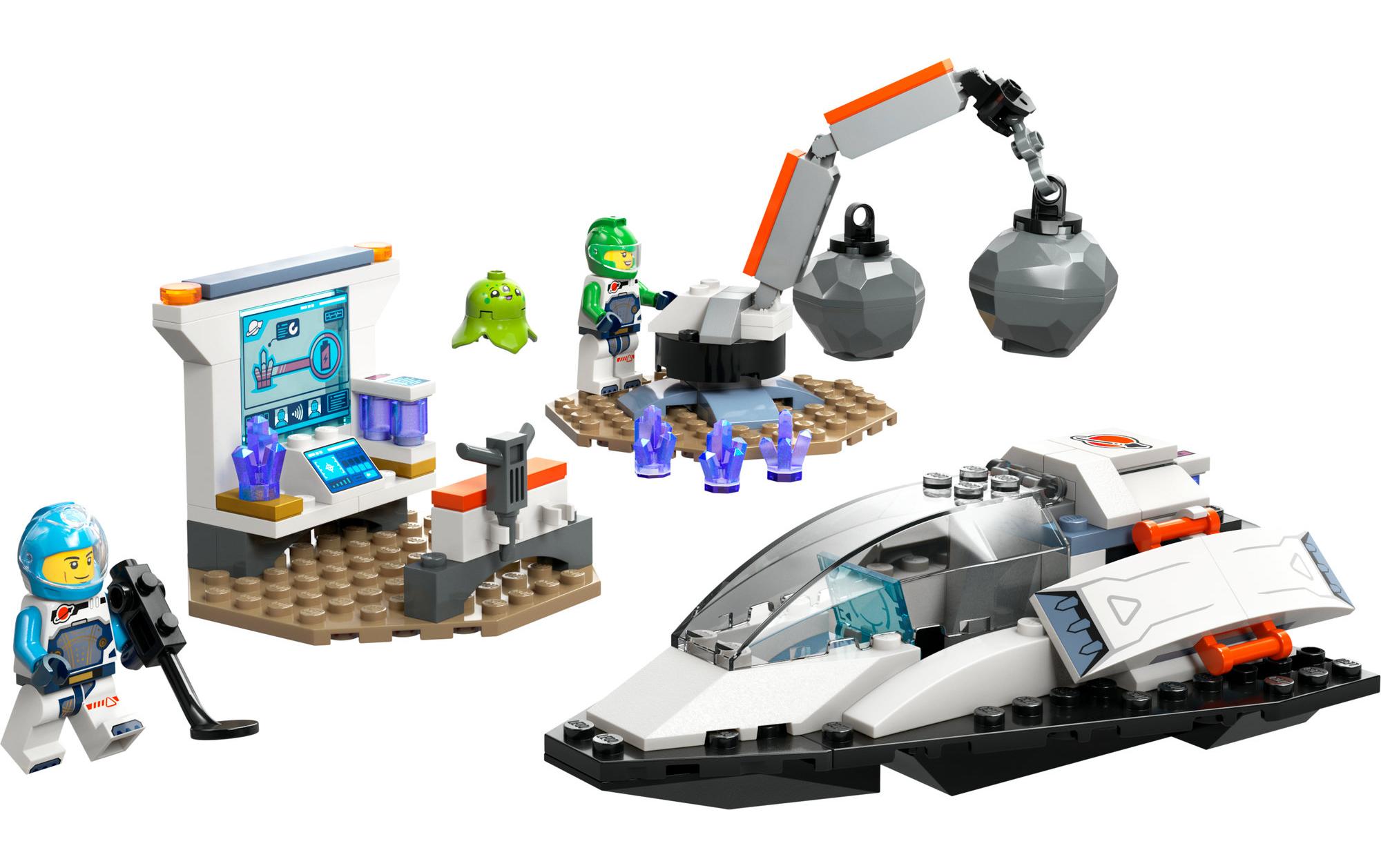 City Bergung eines Asteroiden im Weltall 60429Spielset mit einem coolen Raumschiff
