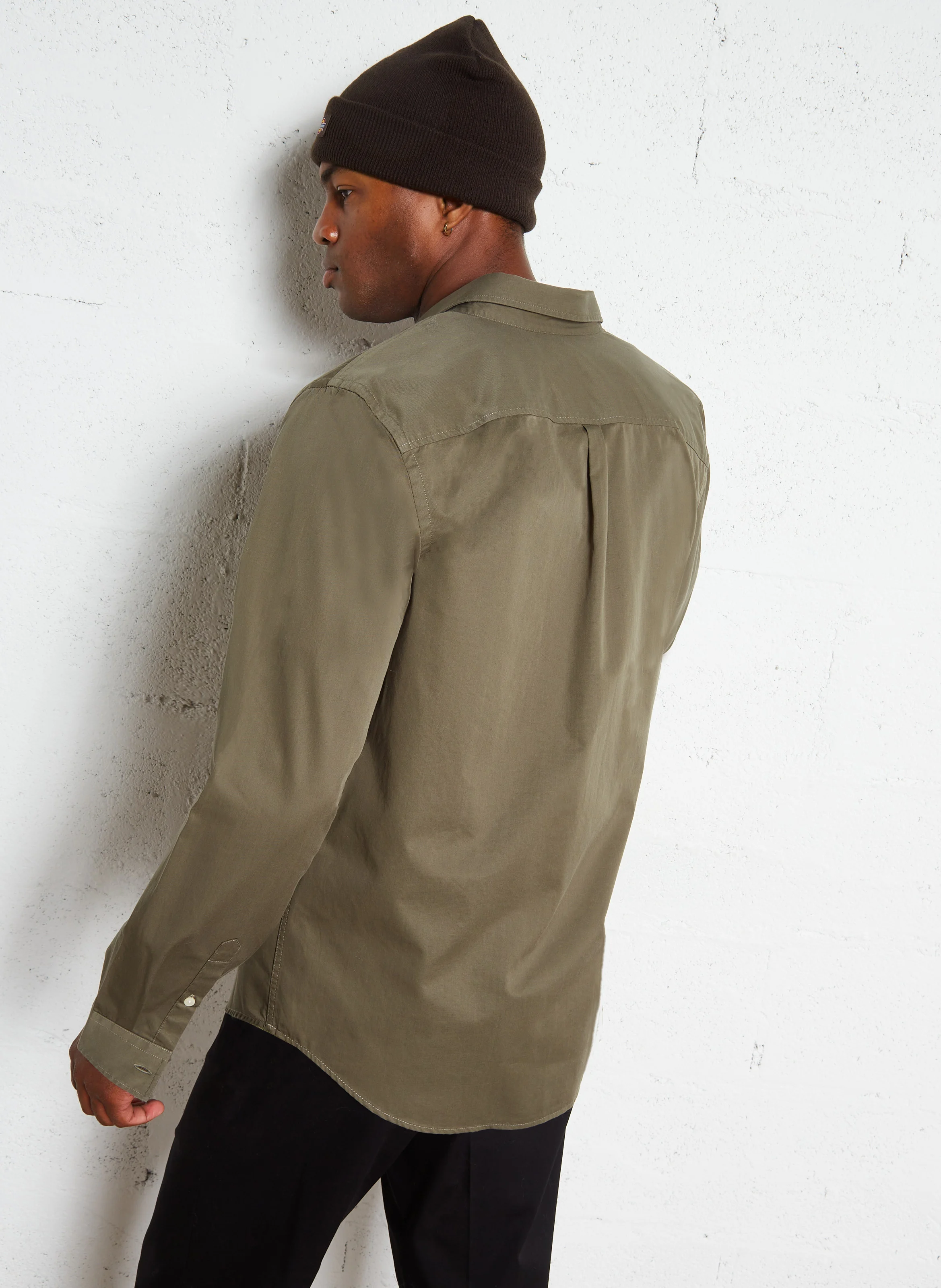 MEXICO - Chemise regular en coton bio | Kaki