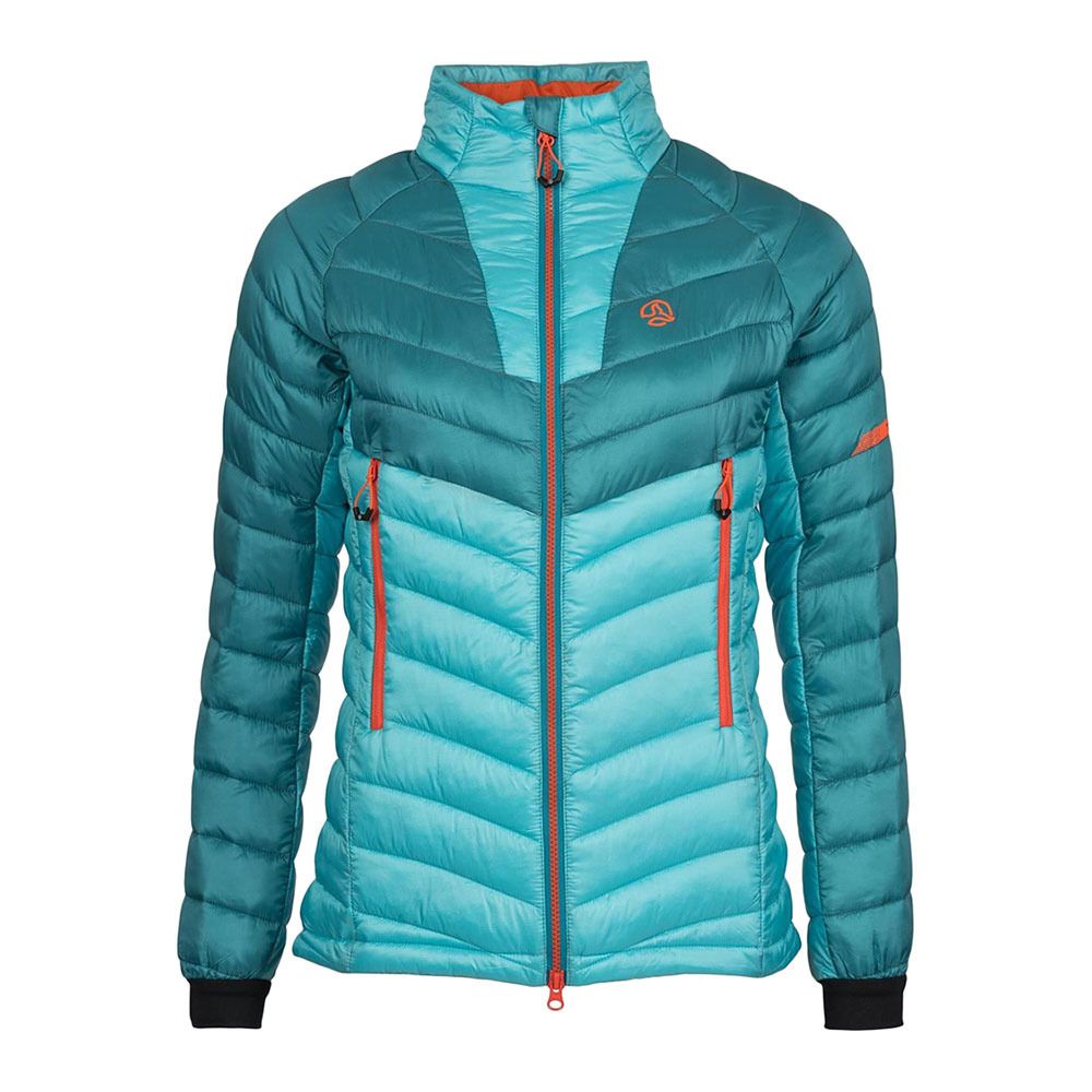 Ternua BELAY - Doudoune Femme a-blue curacao/pagoda blue