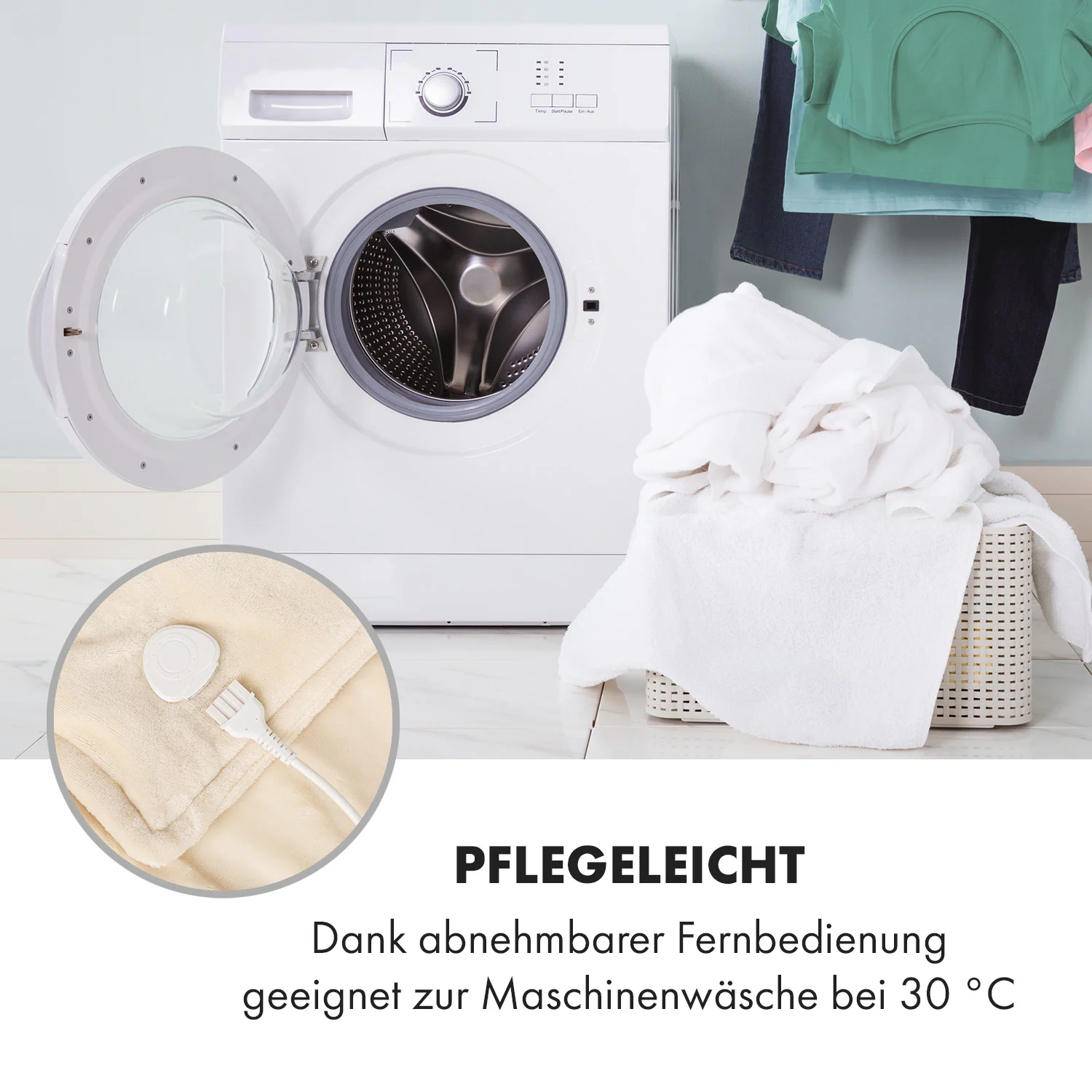 Slanket Heizdecke mit Ärmeln 120W 155x180cm Coral Fleece