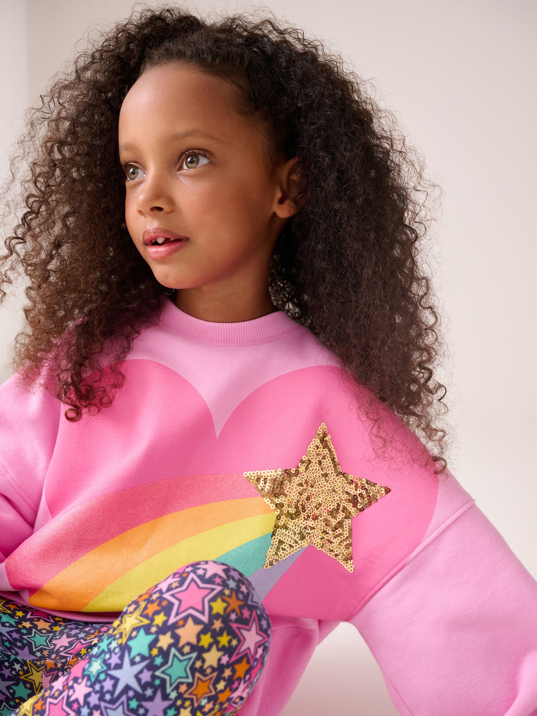 Roze - Little Bird by Jools Oliver 2 Piece Butterfly Rainbow Jumper and Leggings Set