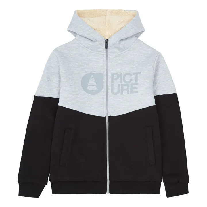 Picture Hoodie Zippé Basement | Noir