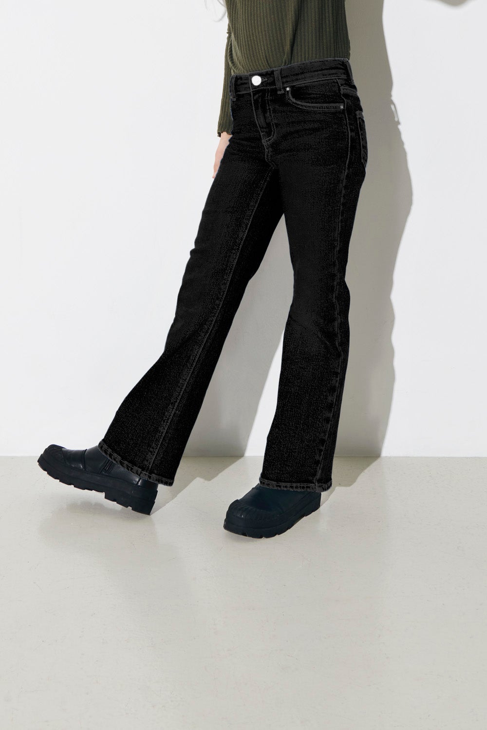 KOGJUICY Weiter Beinschnitt Jeans Black Denim